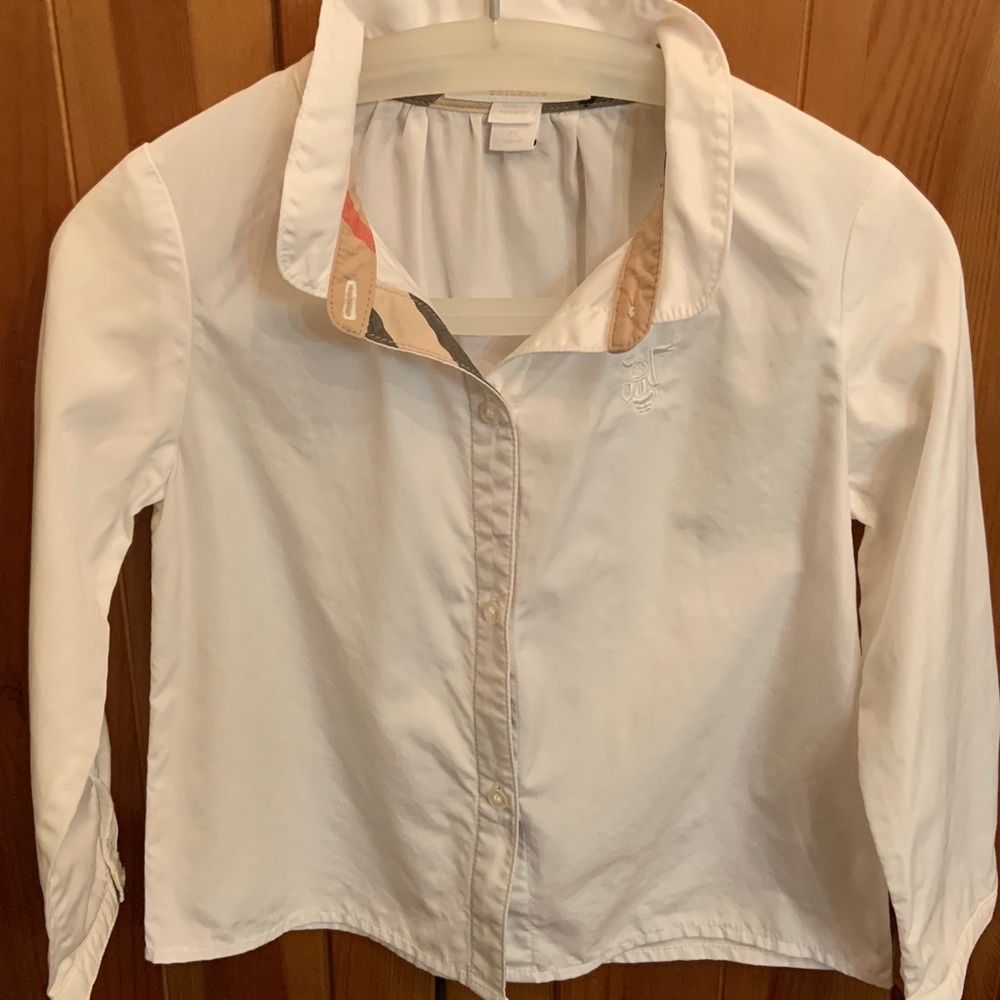 Burberry Button Down White Shirt!